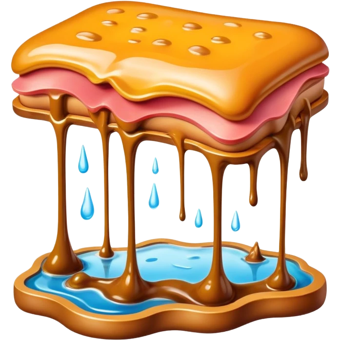 surreal dali style melting spam  watch landscape emoji