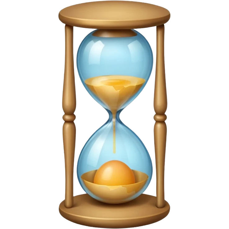 Hourglass egg shape emoji