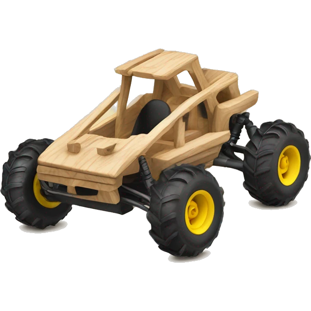 Wood framed rc buggy emoji
