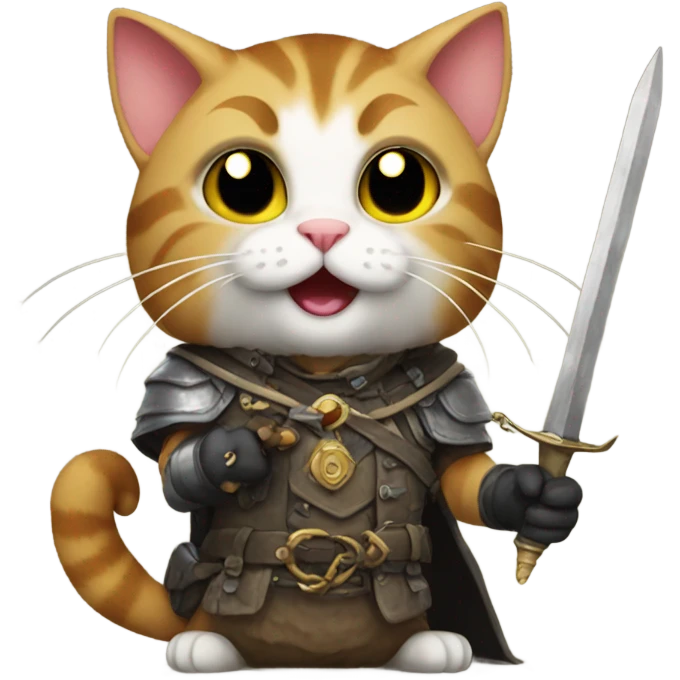 cats playing dnd emoji
