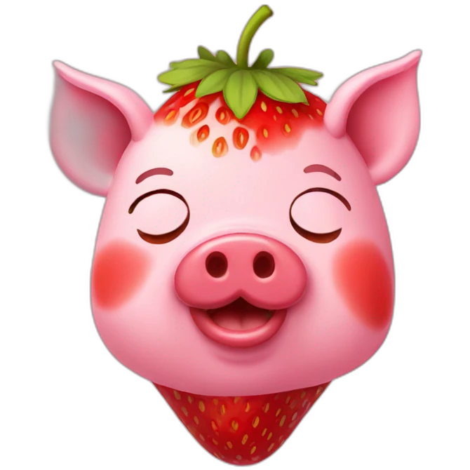 Strawberry Pig emoji