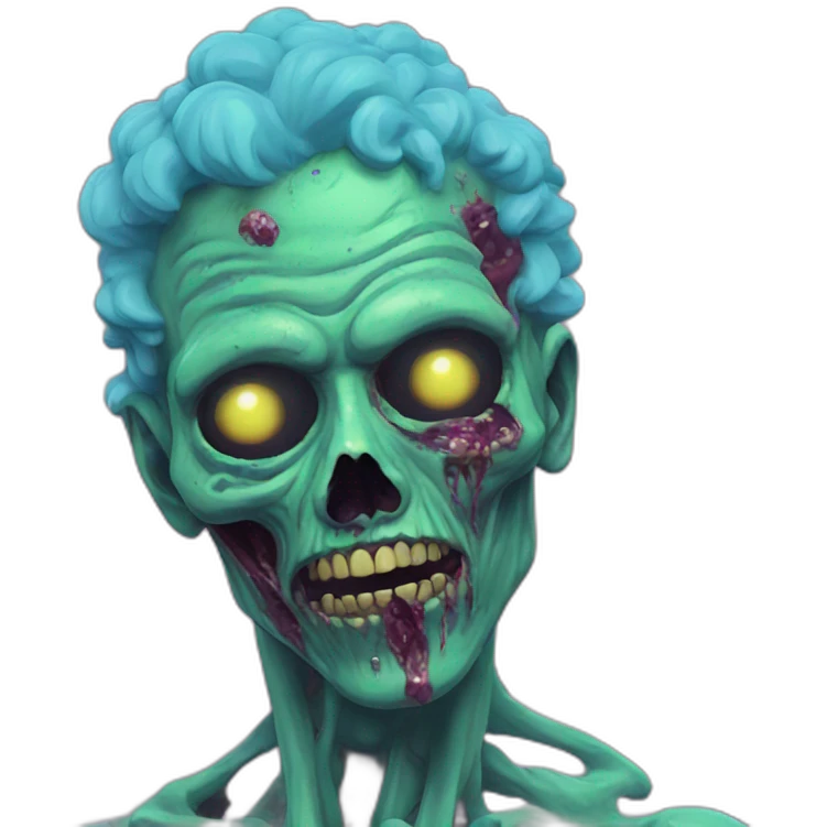Vaporwave zombie person  emoji