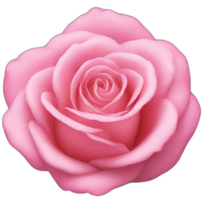 una rosa de color rosa emoji