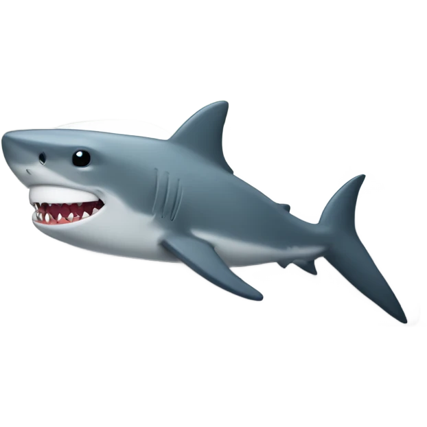 A shark in bed with a hat emoji