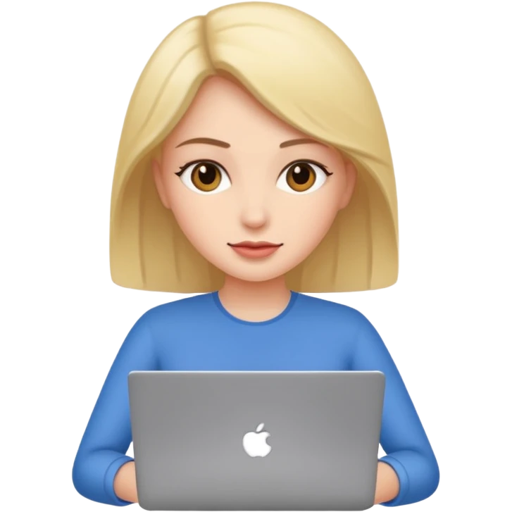 Women with laptop. emoji