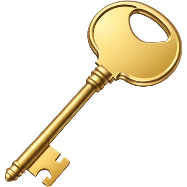 gold basic key emoji
