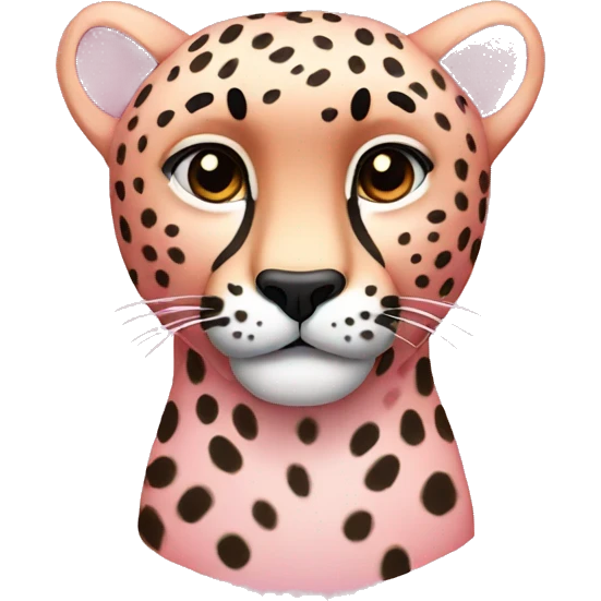 pink cheetah emoji