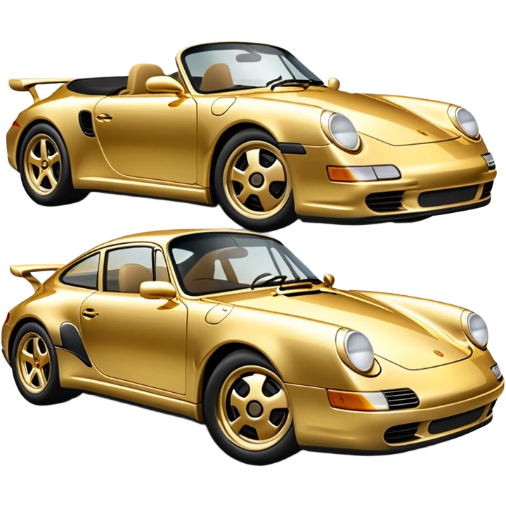 Gold Porsche  emoji