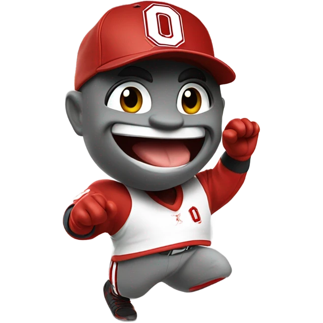 OSU brutus mascot dancing emoji