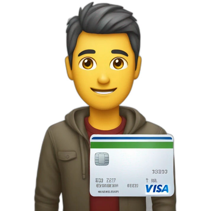 crie um cartao de credito ou debito com o nome VISA  emoji