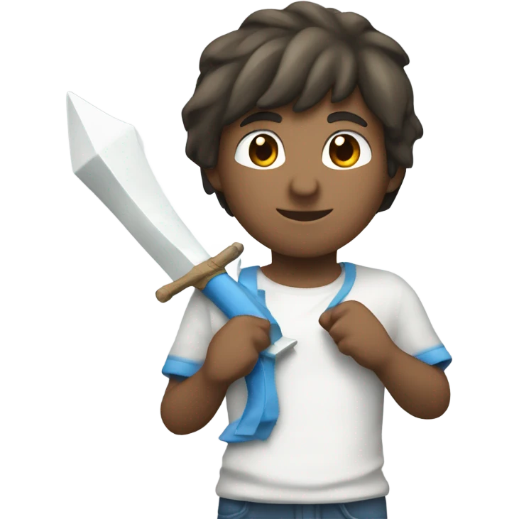 corazón blanco con flecha azul  emoji