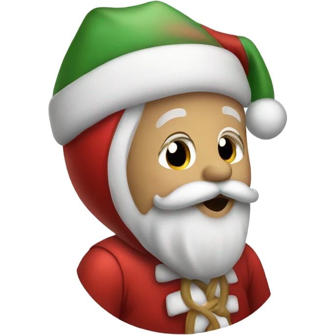 Kissing Santa  emoji