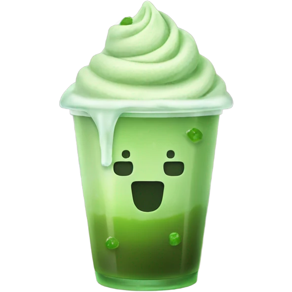 Iced matcha emoji