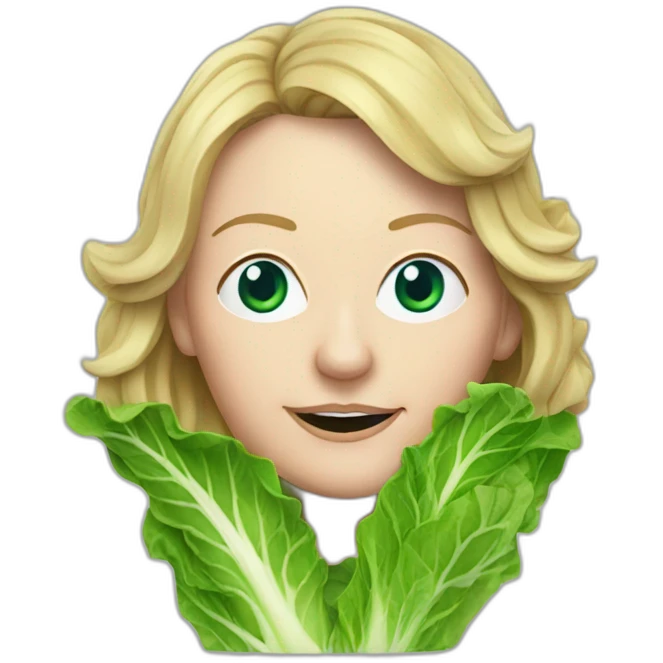 liz truss as a lettuce emoji