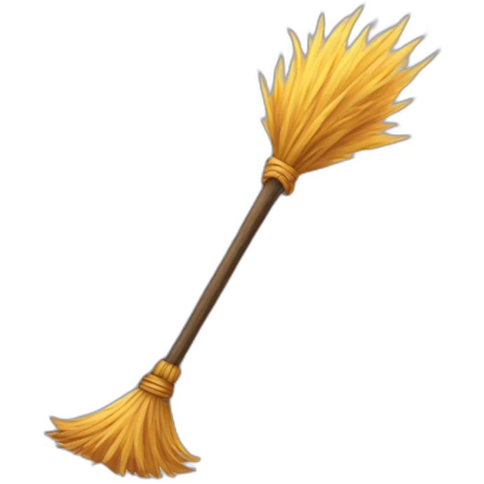Wizard broom emoji