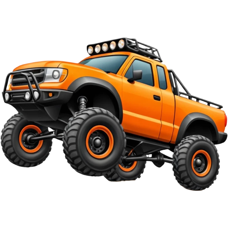 A trophy truck mid air emoji