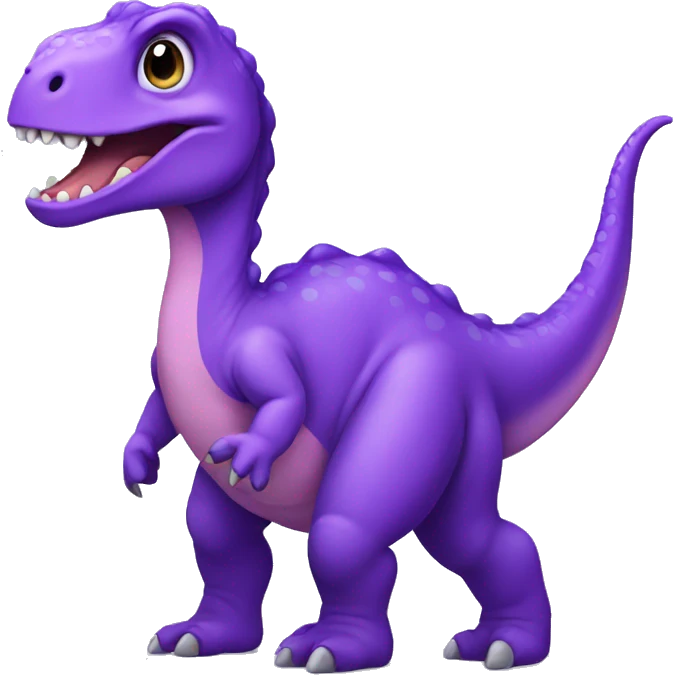violet dinosaur  emoji