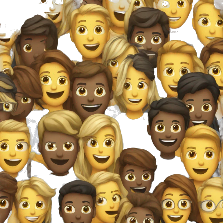 group of marketing emoji