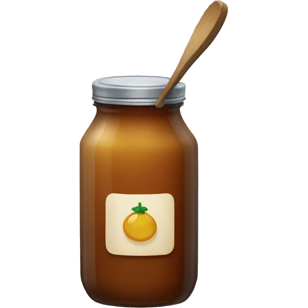 a jar of light-brown jam emoji