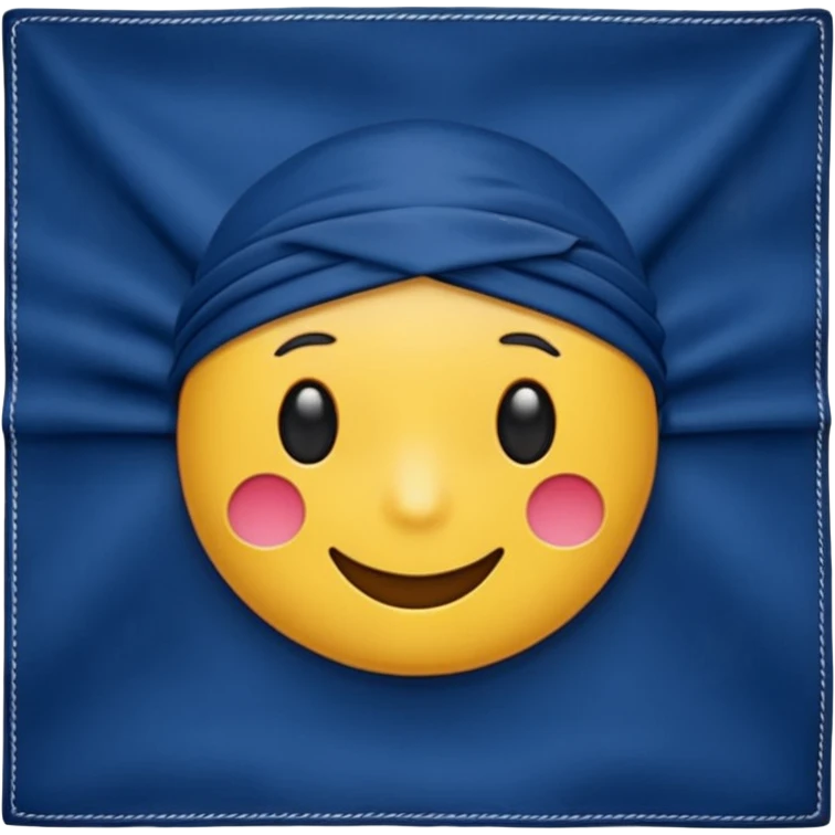 Dark blue emoji bandana  emoji