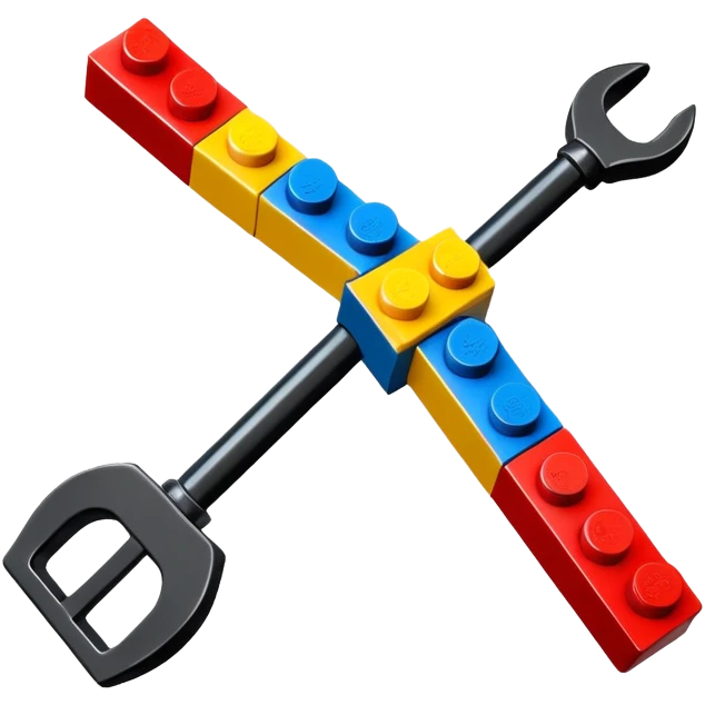 The bow icon in the form of a lego constructor emoji