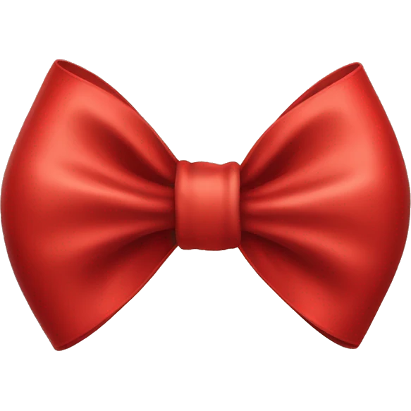 Red bow emoji