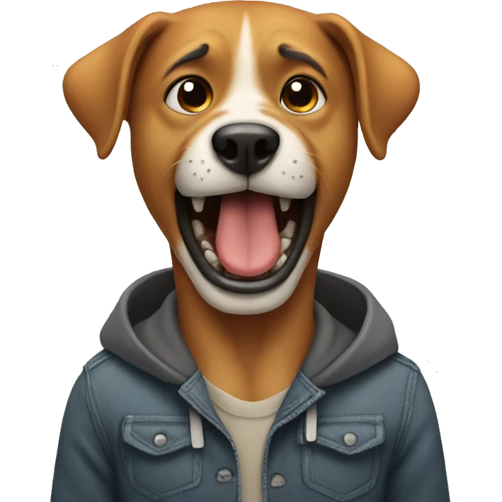 man bites dog emoji