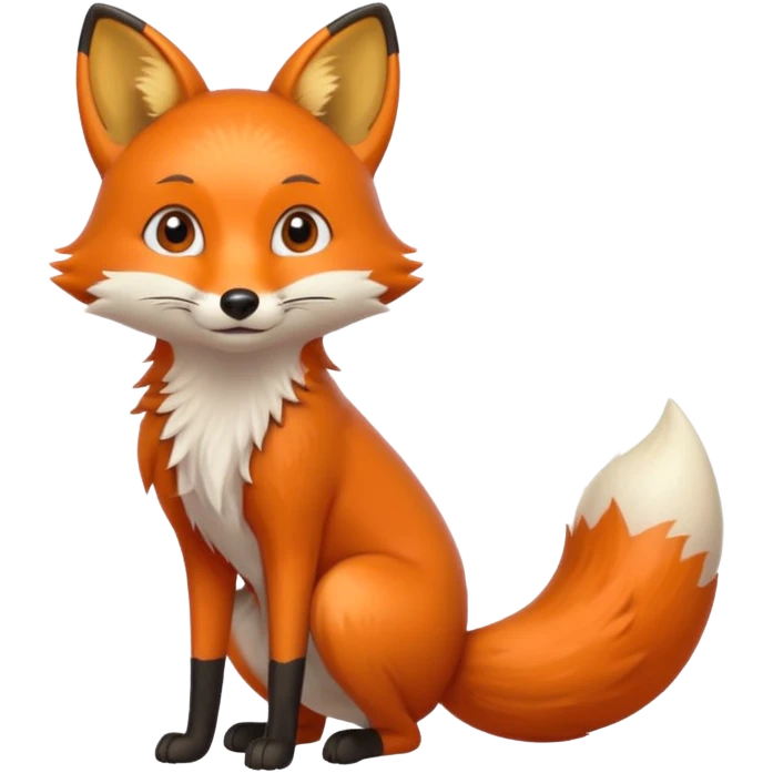 fox peeing emoji