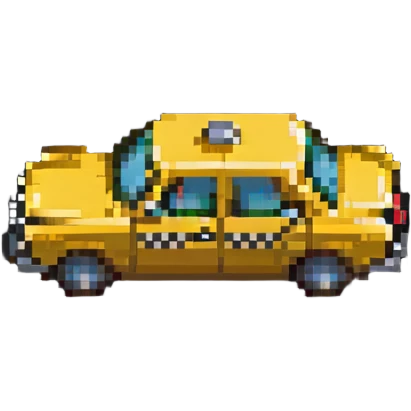 classic yellow taxi cab emoji