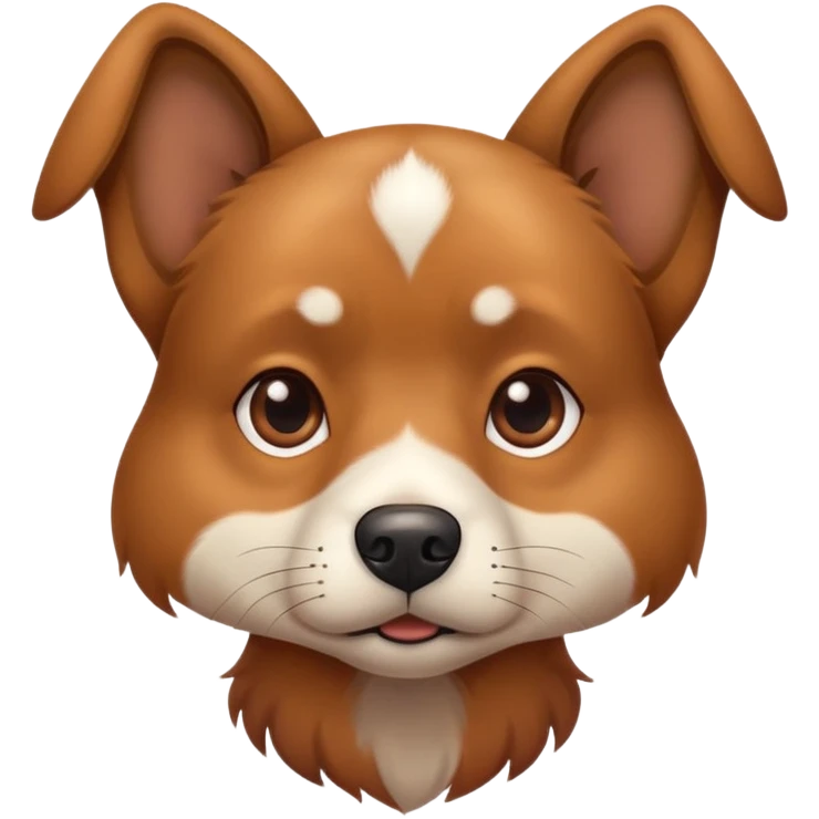 Dog giving a side eye emoji