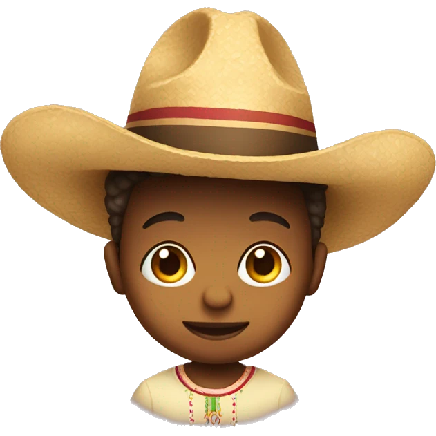bebé con sombrero emoji