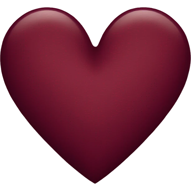 Maroon heart  emoji