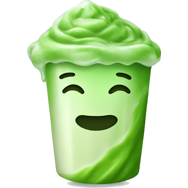 Iced matcha emoji