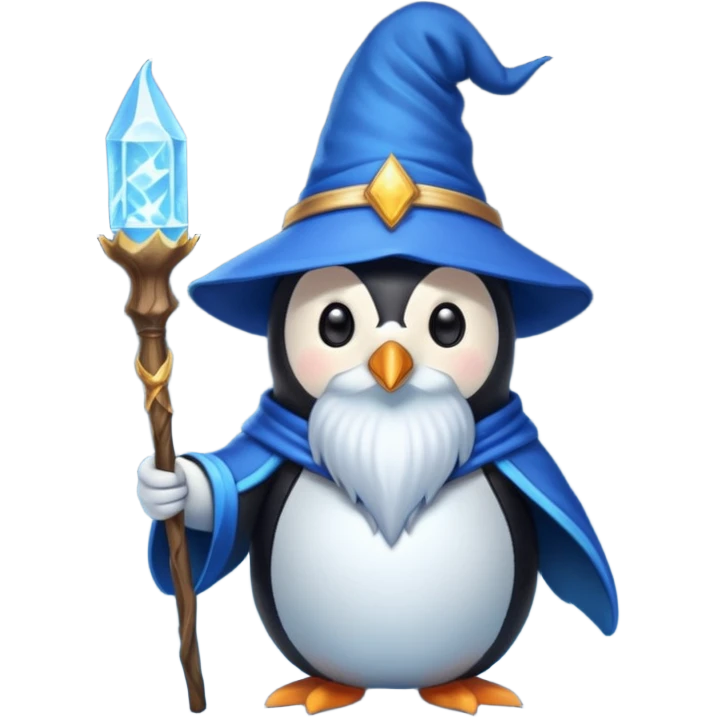 Penguin Wizard emoji