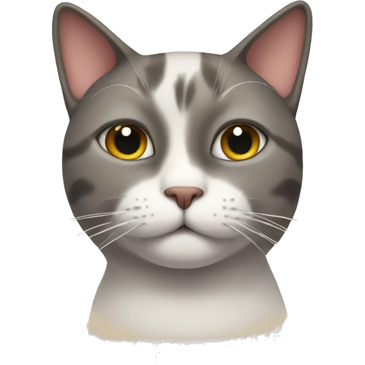 A cat doing a side eye emoji