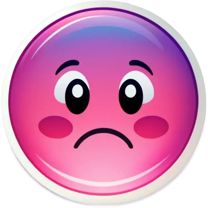 Pink iOS emoji bubble emoji