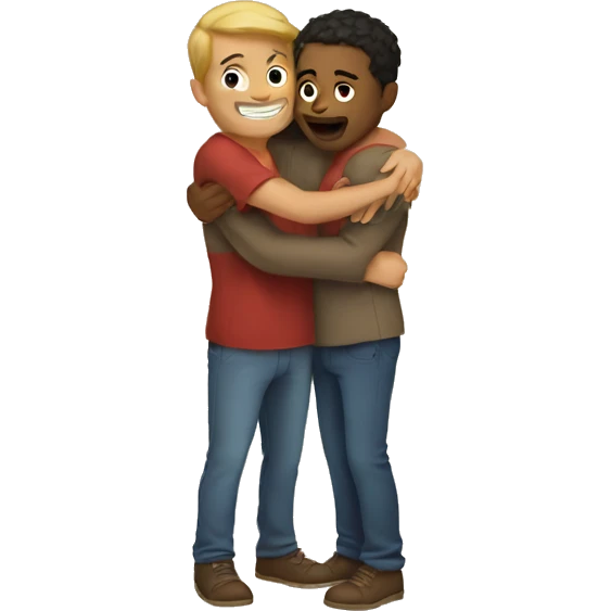 Loving bro hug emoji