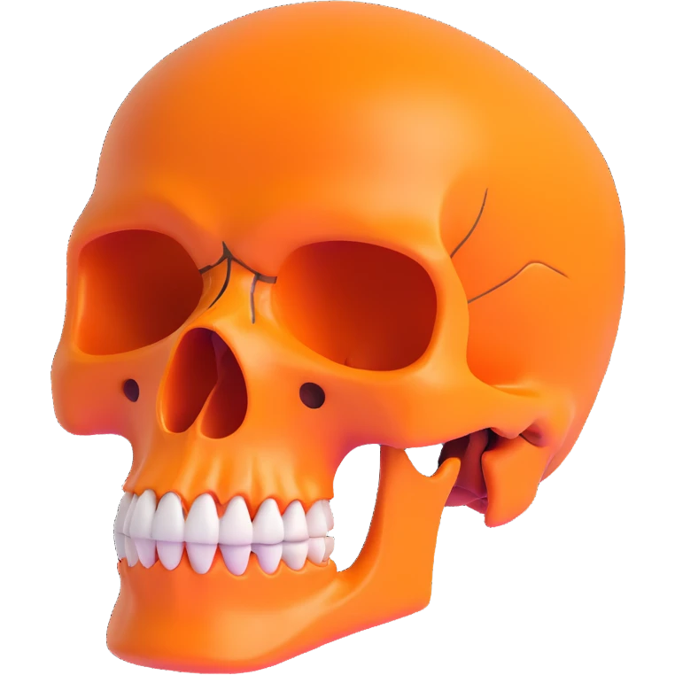 orange skull emoji