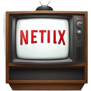 television with netflix logo emoji
