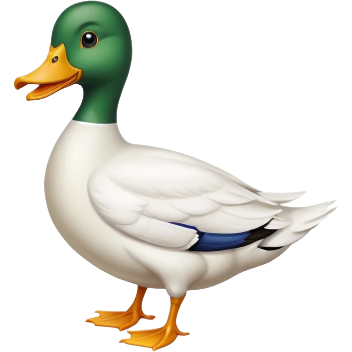 Duck holding large blank sign emoji