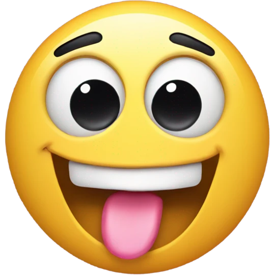 tongue out emojis eyes with the tongue covering its teeth  emoji
