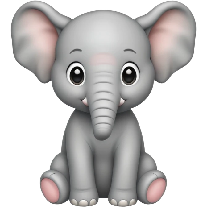 Baby elephant sitting emoji