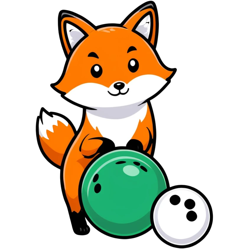 Fox bowling  emoji