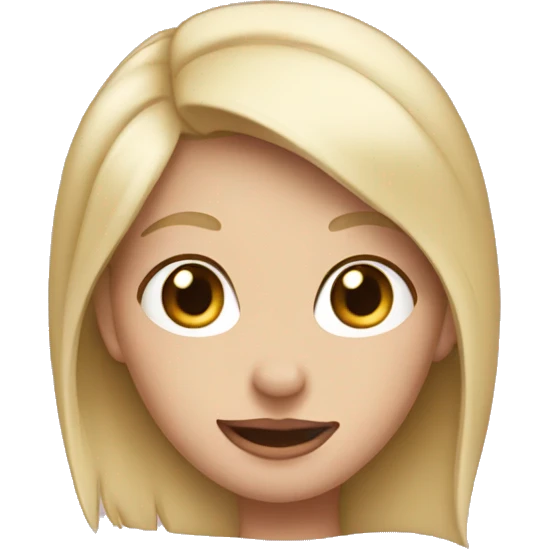 Blonde girl wearing Mickey ears emoji