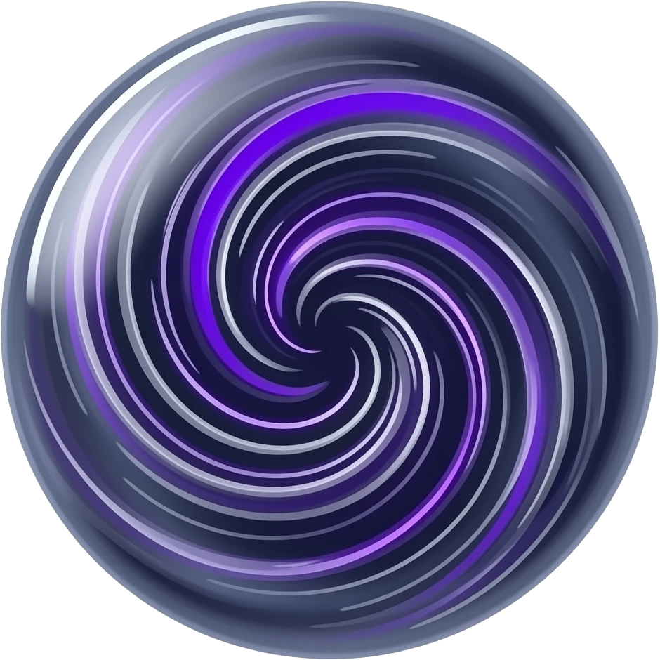 swirling magical dark vortex of chaos liquid vapor orb emoji