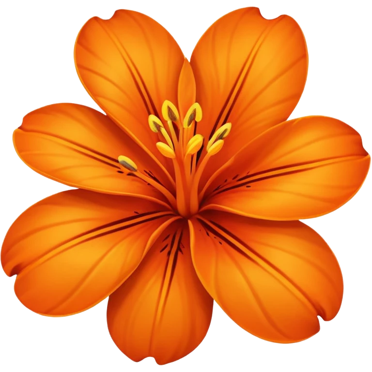 Orange tropical flower emoji