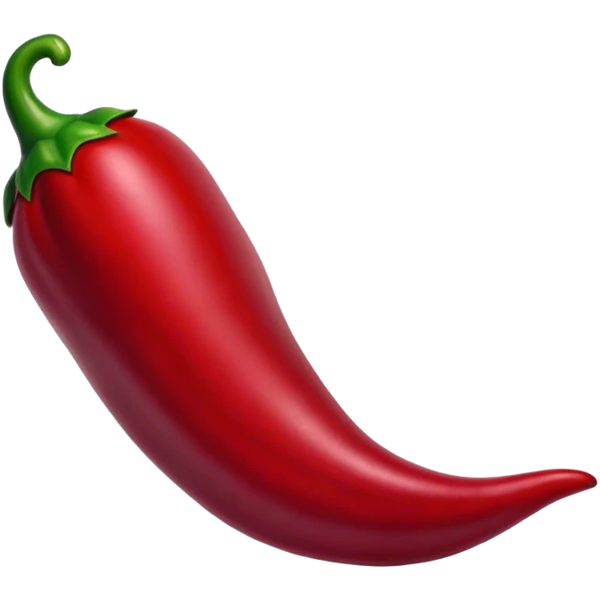 burgundy color hot pepper emoji