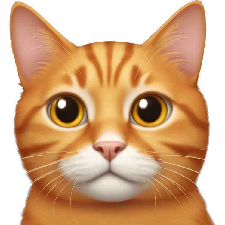 Orange cat with fleas emoji