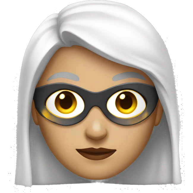 Superheld woman white emoji