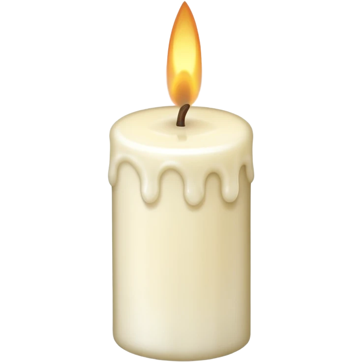 A simple candle emoji